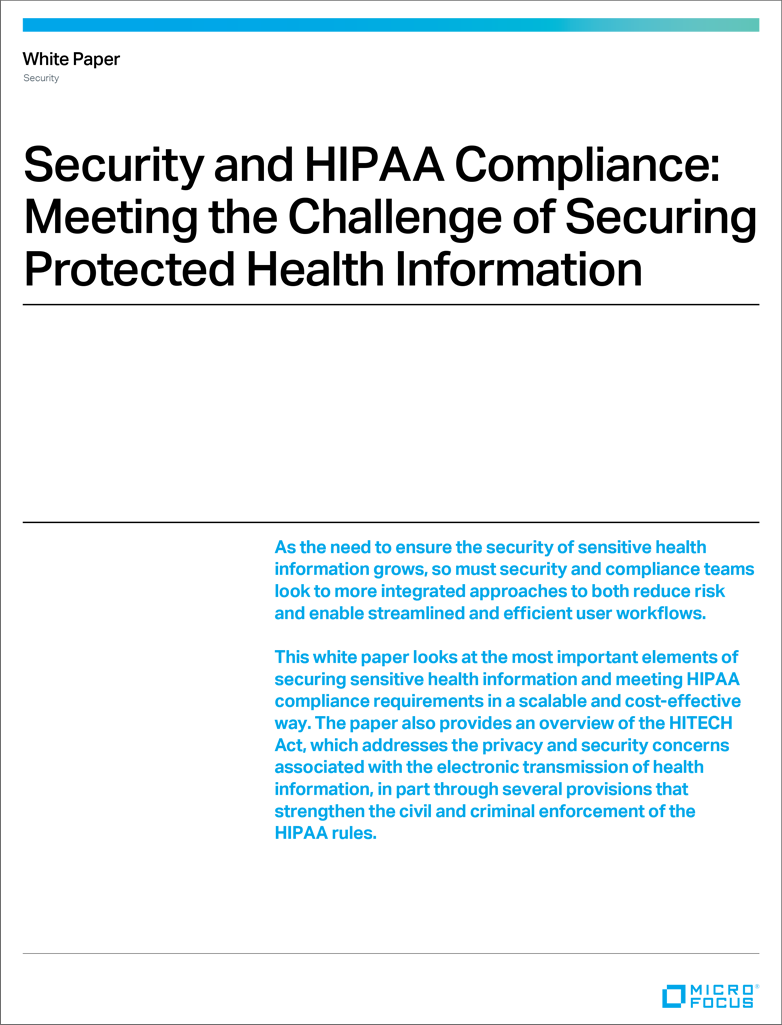 Security and HIPAA Compliance Meeting the Challenge of Securing Protected Health Information preview