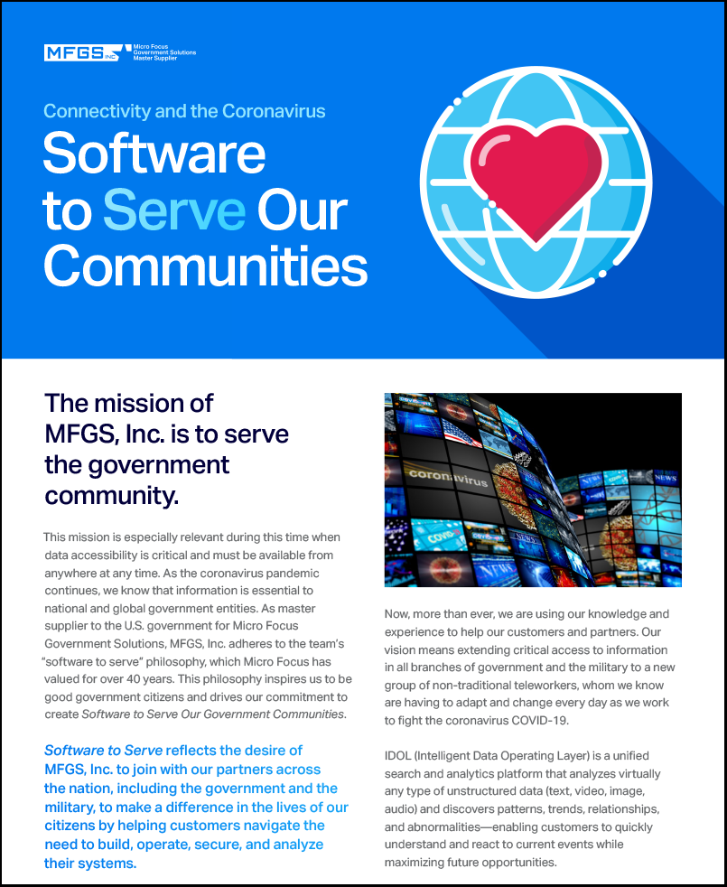 Connectivity to the Coronavirus – Software to Serve our Communities preview