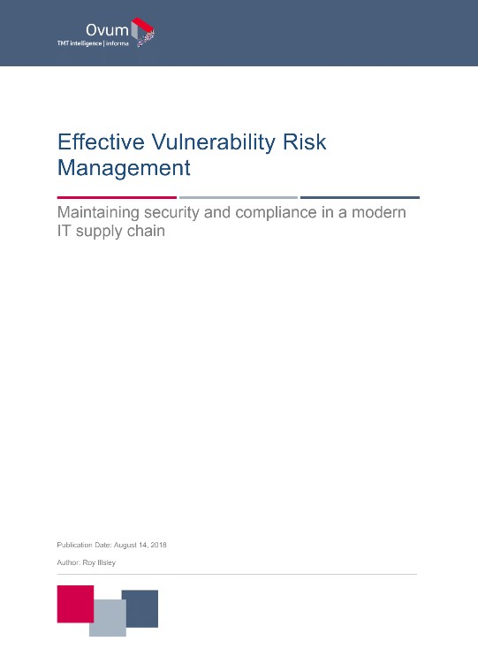 OVUM - Effective Vulnerability Risk Management Analyst Paper preview