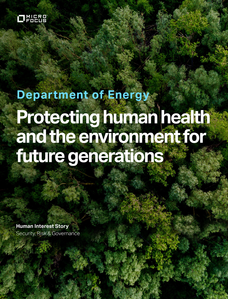 Department of Energy - Protecting Human Health and the environment for Future Generations preview