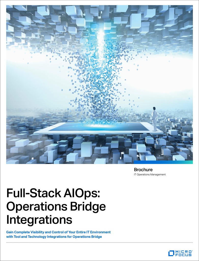 Full Stack AIOps: Operations Bridge Integrations preview