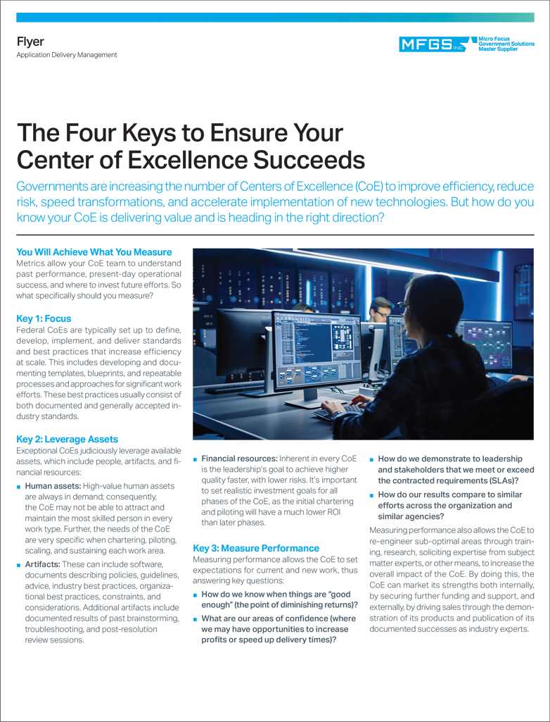 The Four Keys to Ensure Your Center of Excellence Succeeds preview